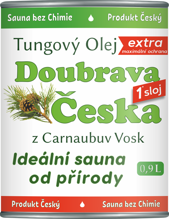 Дубрава Чешска EXTRA. Тунговое масло с карнаубским воском для бань и саун, с минералами. - фото 6167