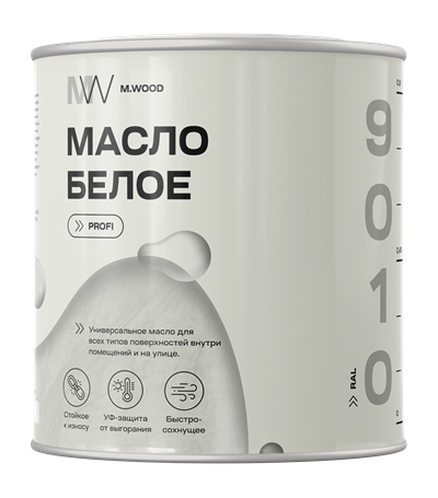 Масло белое  RAL 9010 (универсальное) 9010