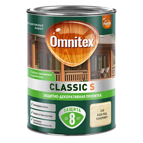 OMNITEX (PINOTEX) CLASSIC S пропитка декоративная для защиты древесины, база CLR 1987